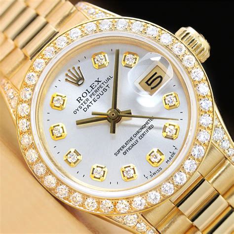 president rolex diamond|rolex presidential with diamond bezel.